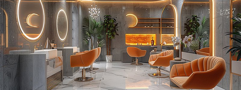 modern salon interior design Dubai beauty salon