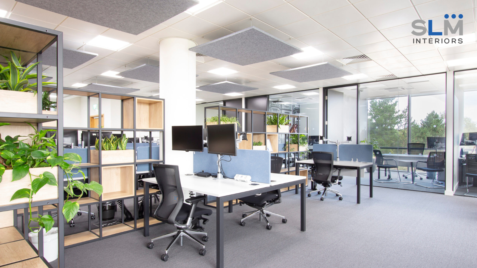 Modern office interior fit-out in Dubai